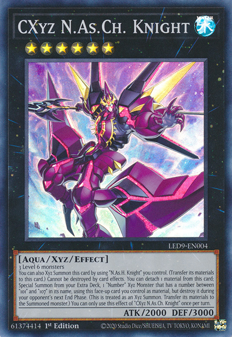 CXyz N.As.Ch. Knight [LED9-EN004] Super Rare | Gear Gaming Fayetteville