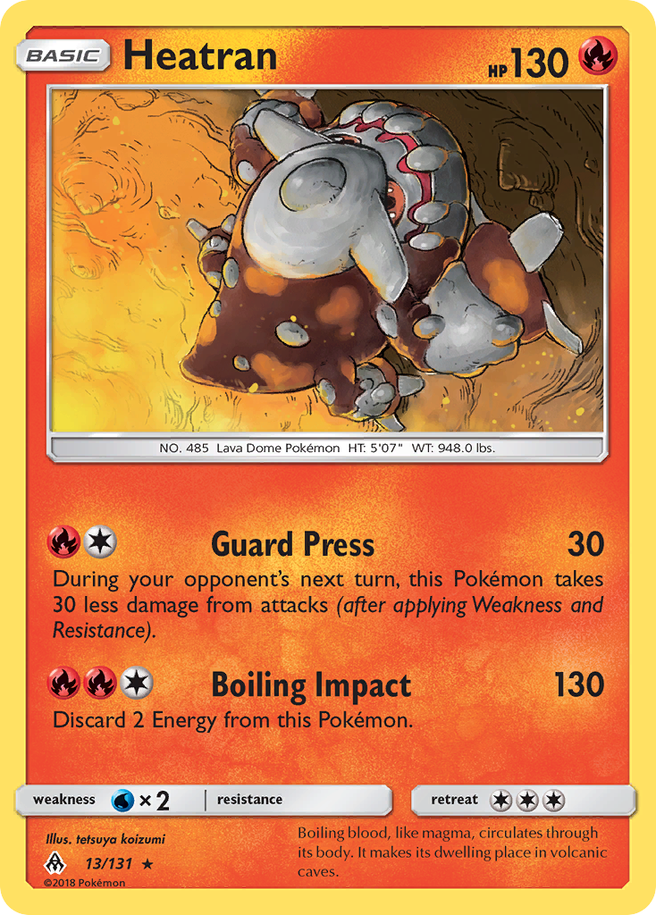 Heatran (13/131) [Sun & Moon: Forbidden Light] | Gear Gaming Fayetteville