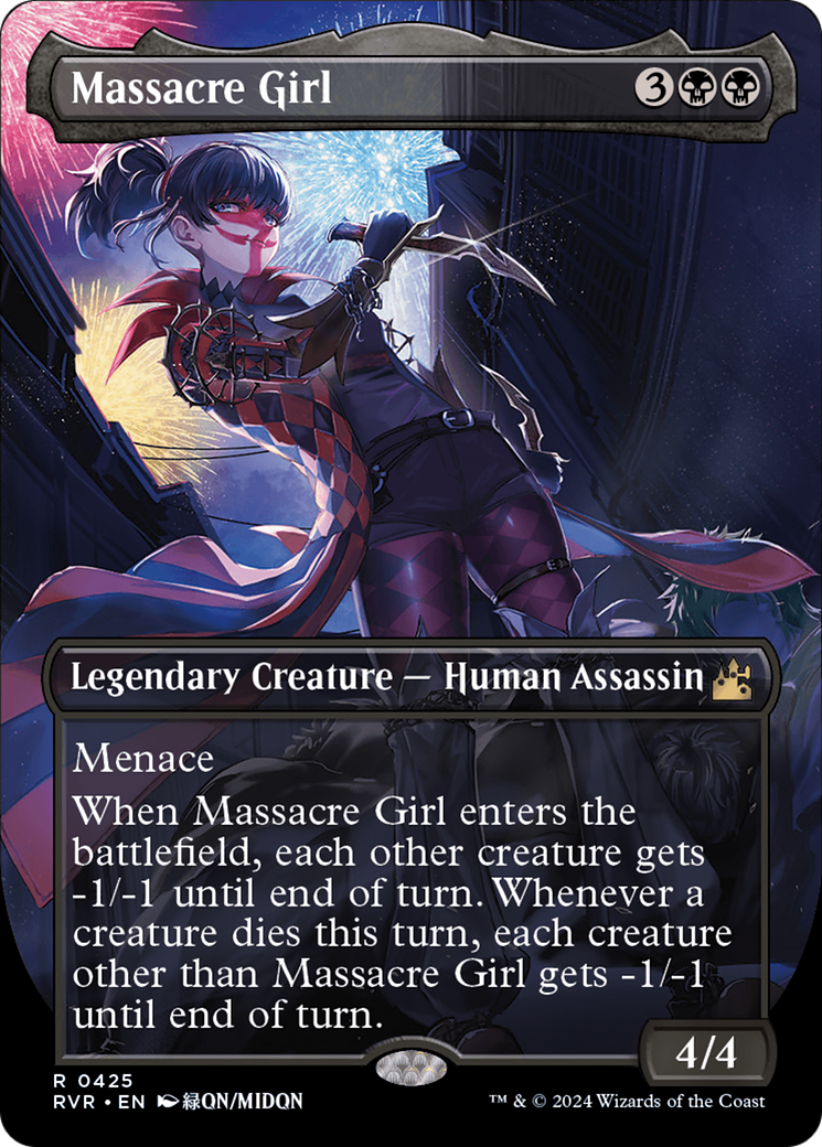 Massacre Girl (Anime Borderless) [Ravnica Remastered] | Gear Gaming Fayetteville