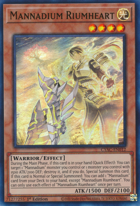 Mannadium Riumheart [CYAC-EN012] Ultra Rare | Gear Gaming Fayetteville