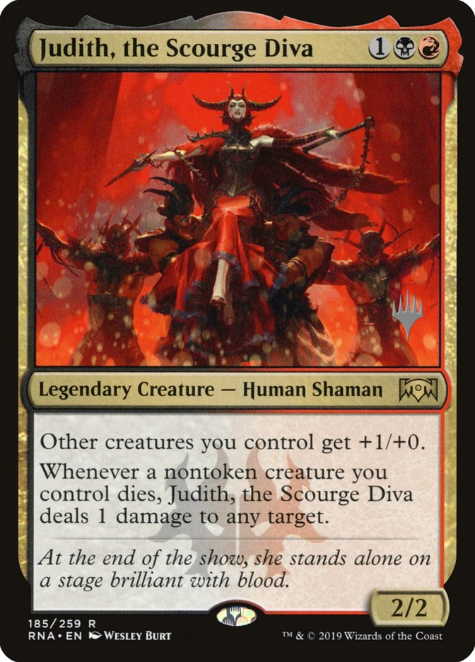 Judith, the Scourge Diva (Promo Pack) [Ravnica Allegiance Promos] | Gear Gaming Fayetteville