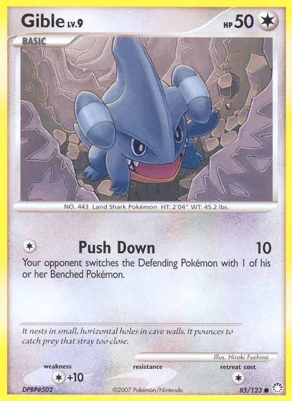 Gible (85/123) [Diamond & Pearl: Mysterious Treasures] | Gear Gaming Fayetteville