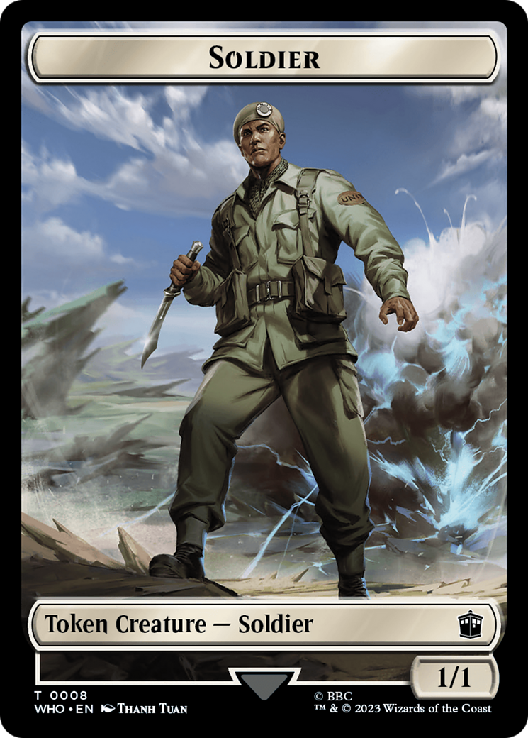 Soldier // Food (0027) Double-Sided Token [Doctor Who Tokens] | Gear Gaming Fayetteville