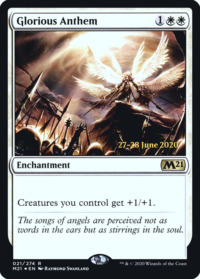 Glorious Anthem [Core Set 2021 Prerelease Promos] | Gear Gaming Fayetteville