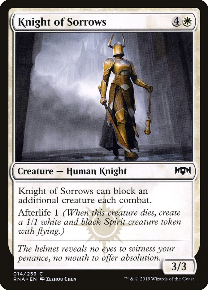 Knight of Sorrows [Ravnica Allegiance] | Gear Gaming Fayetteville