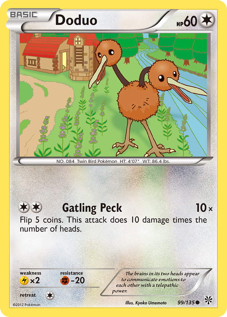 Doduo (99/135) [Black & White: Plasma Storm] | Gear Gaming Fayetteville