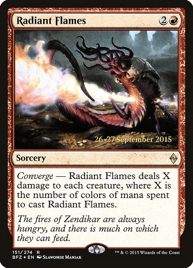 Radiant Flames [Battle for Zendikar Prerelease Promos] | Gear Gaming Fayetteville