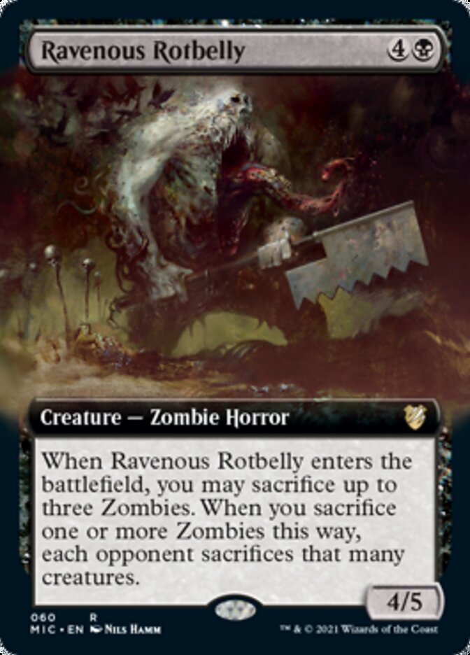 Ravenous Rotbelly (Extended Art) [Innistrad: Midnight Hunt Commander] | Gear Gaming Fayetteville