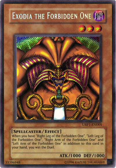 Exodia the Forbidden One [UBP1-EN005] Secret Rare | Gear Gaming Fayetteville