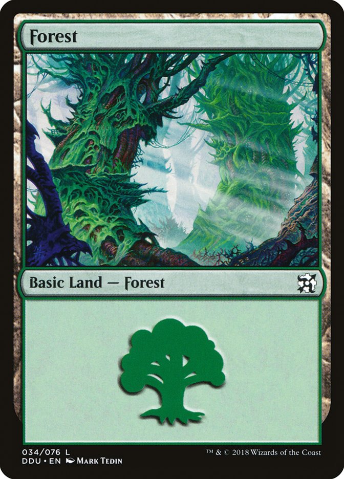 Forest (34) [Duel Decks: Elves vs. Inventors] | Gear Gaming Fayetteville