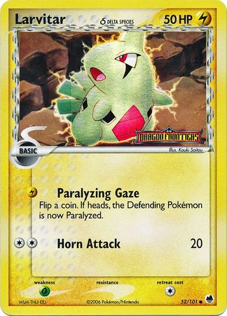 Larvitar (52/101) (Delta Species) (Stamped) [EX: Dragon Frontiers] | Gear Gaming Fayetteville