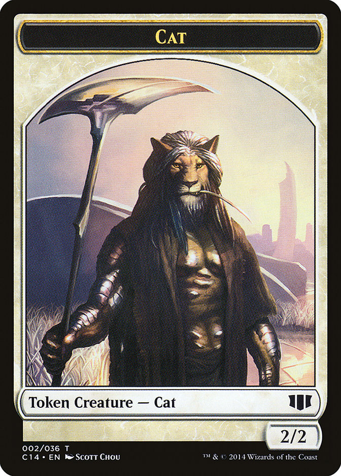 Angel // Cat Double-Sided Token [Commander 2014 Tokens] | Gear Gaming Fayetteville