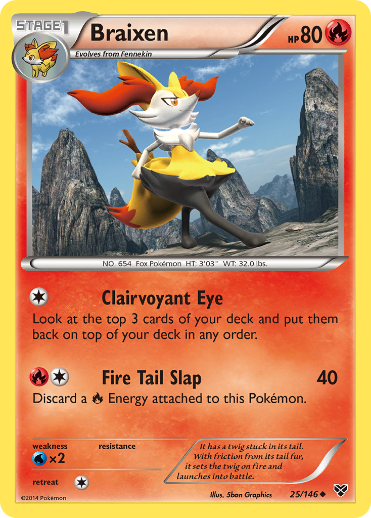 Braixen (25/146) [XY: Base Set] | Gear Gaming Fayetteville