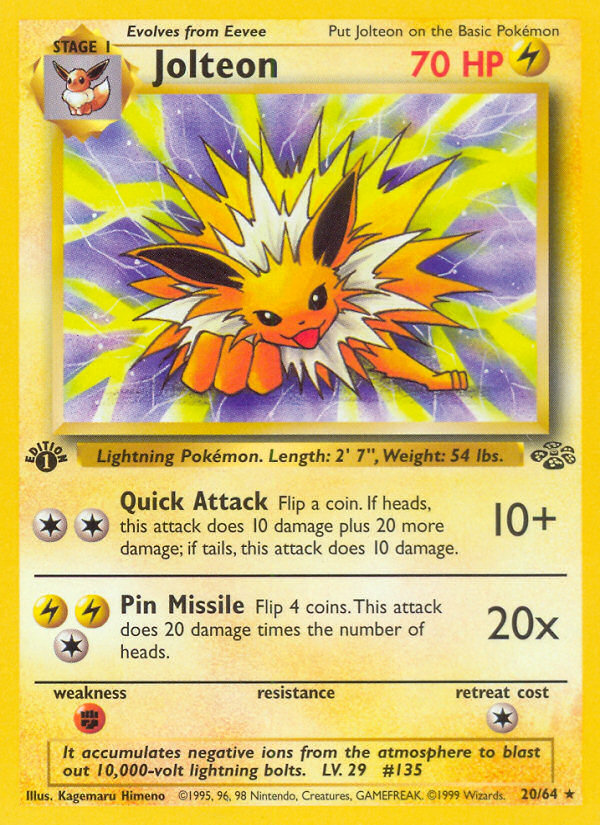 Jolteon (20/64) [Jungle 1st Edition] | Gear Gaming Fayetteville