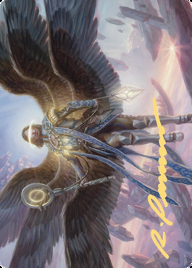 Angel of Destiny Art Card (Gold-Stamped Signature) [Zendikar Rising Art Series] | Gear Gaming Fayetteville