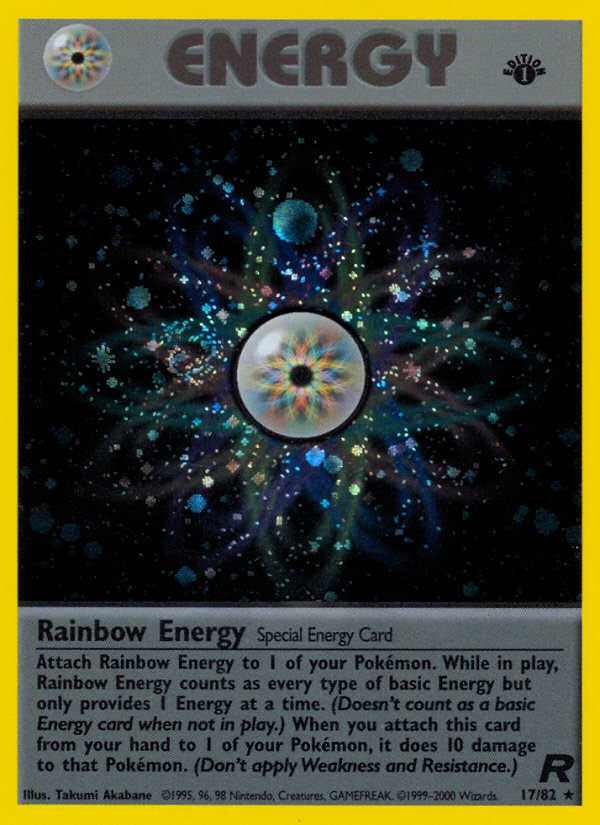 Rainbow Energy (17/82) [Team Rocket 1st Edition] | Gear Gaming Fayetteville