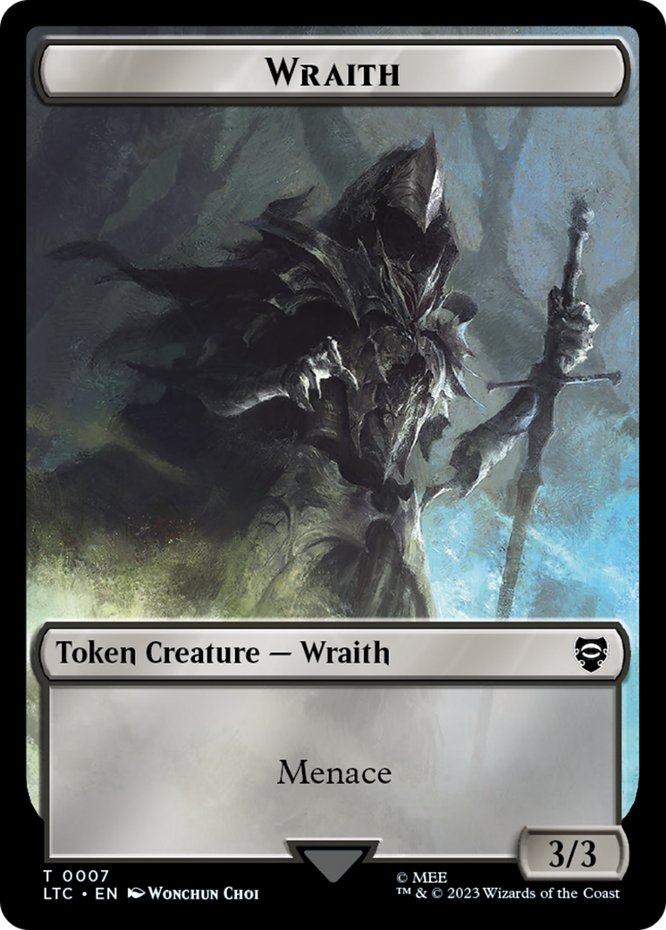 Food // Wraith Double-Sided Token [The Lord of the Rings: Tales of Middle-Earth Commander Tokens] | Gear Gaming Fayetteville