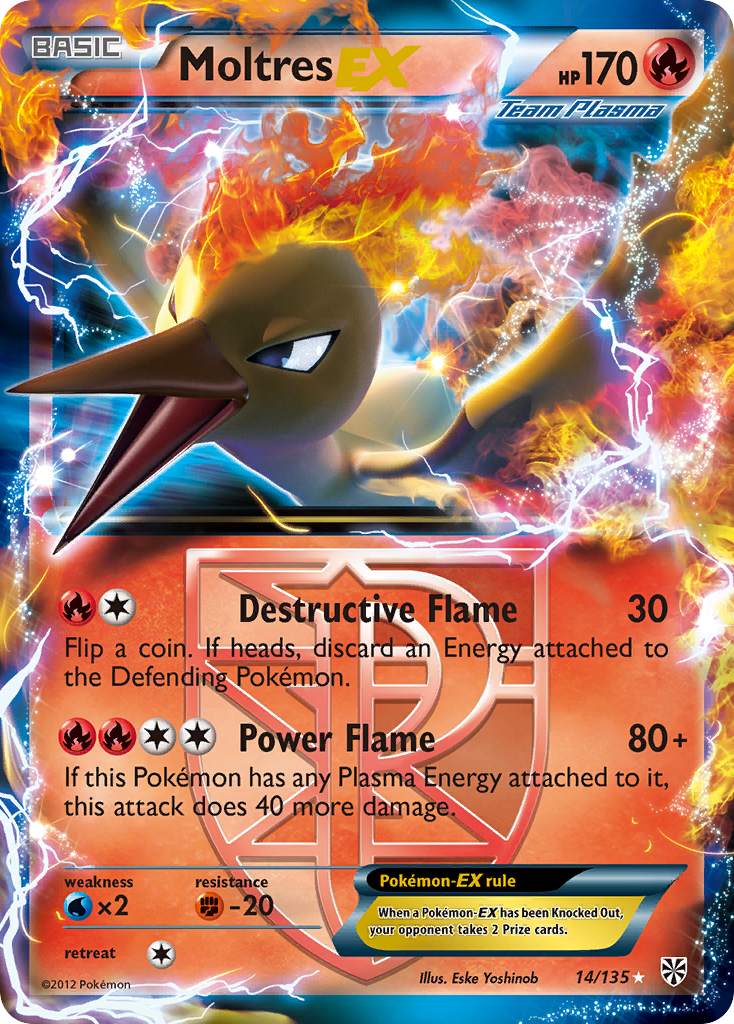 Moltres EX (14/135) [Black & White: Plasma Storm] | Gear Gaming Fayetteville