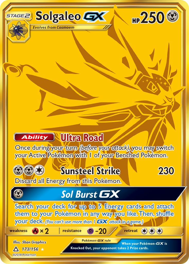 Solgaleo GX (173/156) [Sun & Moon: Ultra Prism] | Gear Gaming Fayetteville