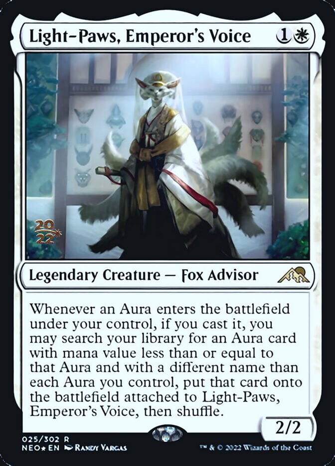 Light-Paws, Emperor's Voice [Kamigawa: Neon Dynasty Prerelease Promos] | Gear Gaming Fayetteville