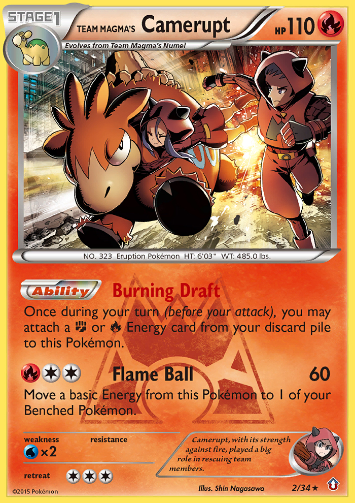 Team Magma's Camerupt (2/34) [XY: Double Crisis] | Gear Gaming Fayetteville