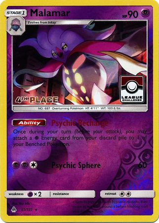 Malamar (51/131) (League Promo 4th Place) [Sun & Moon: Forbidden Light] | Gear Gaming Fayetteville