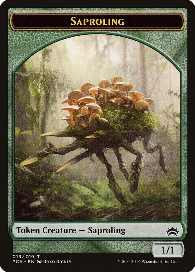 Spider // Saproling Double-Sided Token [Planechase Anthology Tokens] | Gear Gaming Fayetteville