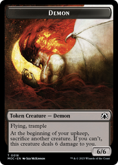 Angel (3) // Demon Double-Sided Token [March of the Machine Commander Tokens] | Gear Gaming Fayetteville