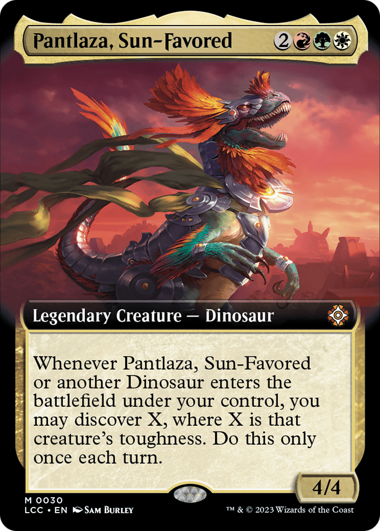 Pantlaza, Sun-Favored (Extended Art) [The Lost Caverns of Ixalan Commander] | Gear Gaming Fayetteville