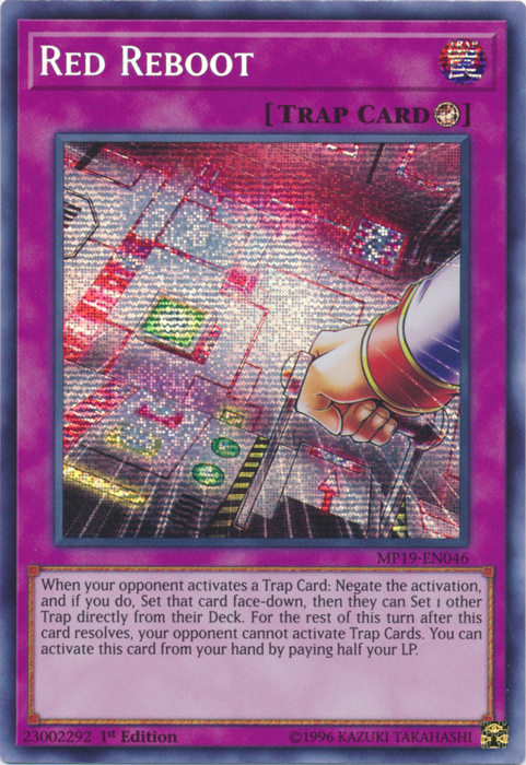 Red Reboot [MP19-EN046] Prismatic Secret Rare | Gear Gaming Fayetteville