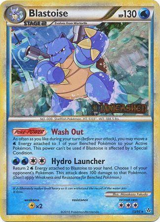 Blastoise (13/95) (Prerelease Promo) [HeartGold & SoulSilver: Black Star Promos] | Gear Gaming Fayetteville