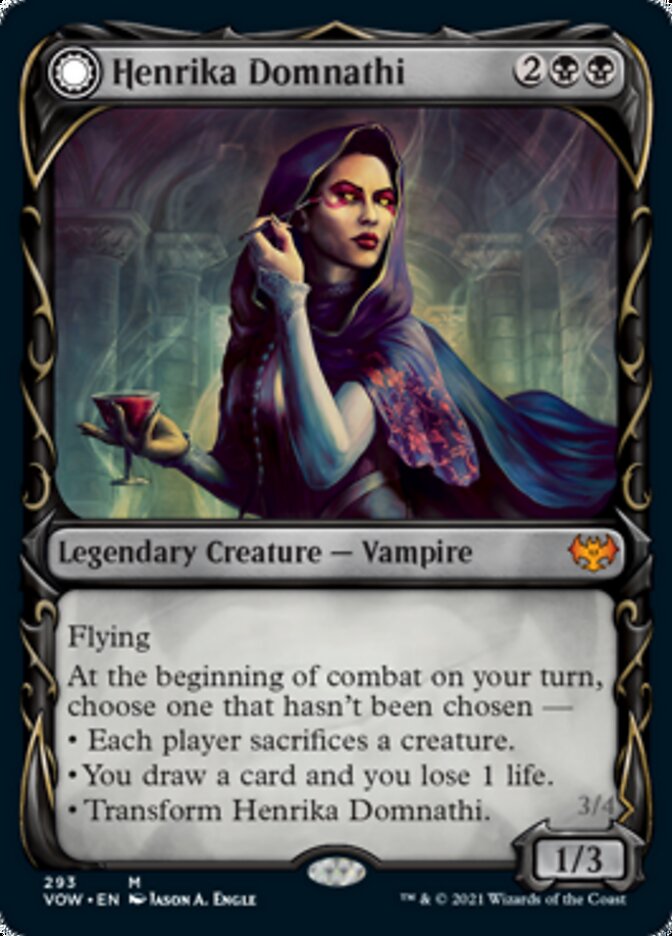 Henrika Domnathi // Henrika, Infernal Seer (Showcase Fang Frame) [Innistrad: Crimson Vow] | Gear Gaming Fayetteville