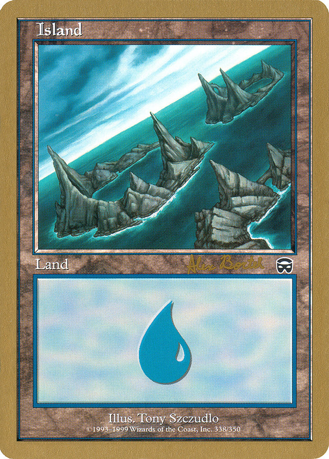 Island (ab338a) (Alex Borteh) [World Championship Decks 2001] | Gear Gaming Fayetteville