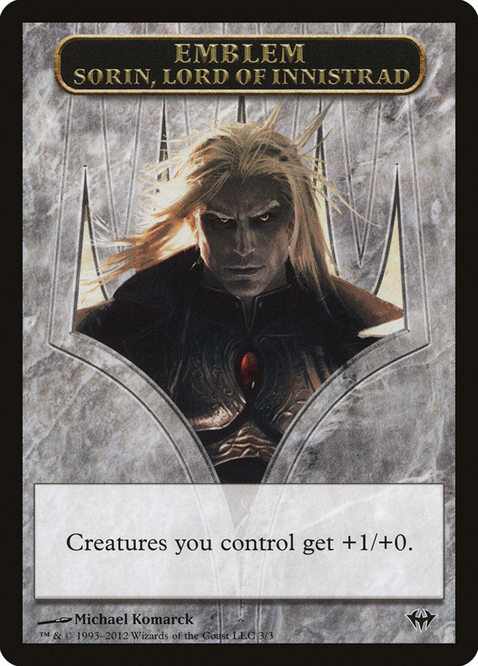 Sorin, Lord of Innistrad Emblem [Dark Ascension Tokens] | Gear Gaming Fayetteville