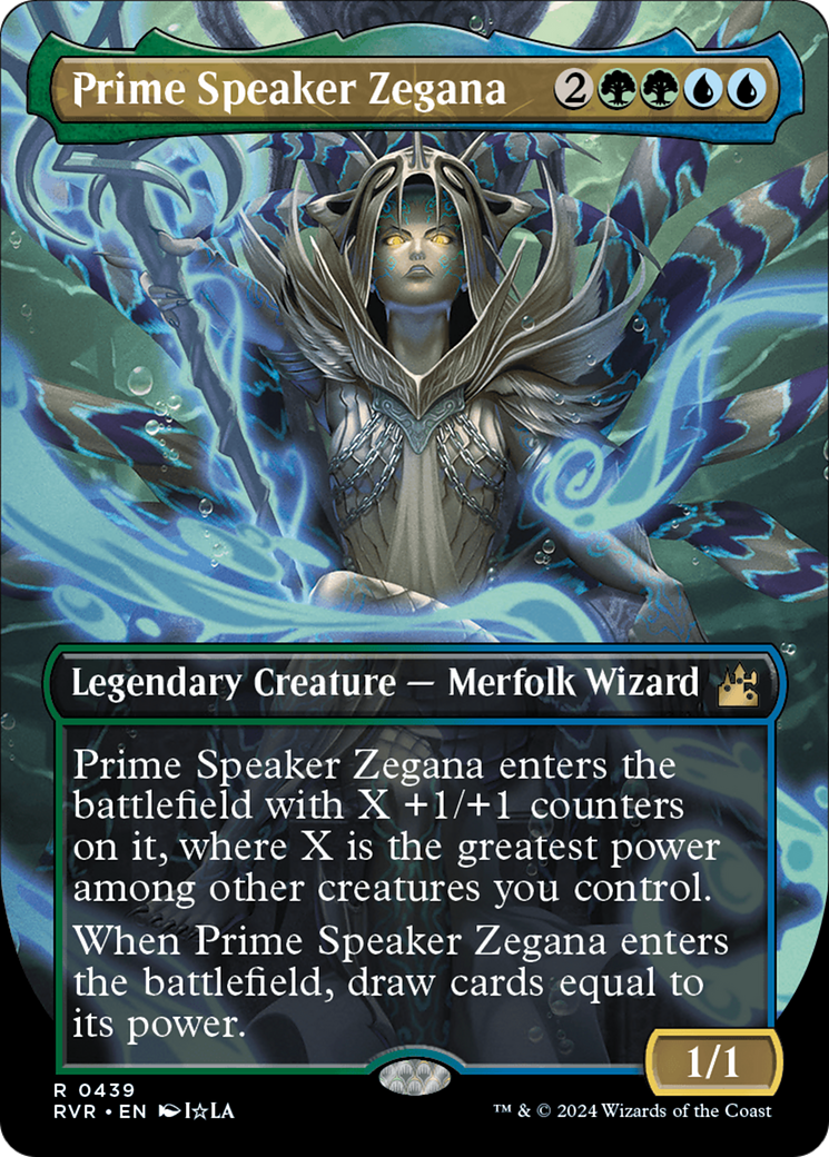 Prime Speaker Zegana (Anime Borderless) [Ravnica Remastered] | Gear Gaming Fayetteville