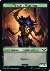 Tyranid (17) // Tyranid Warrior Double-Sided Token [Warhammer 40,000 Tokens] | Gear Gaming Fayetteville