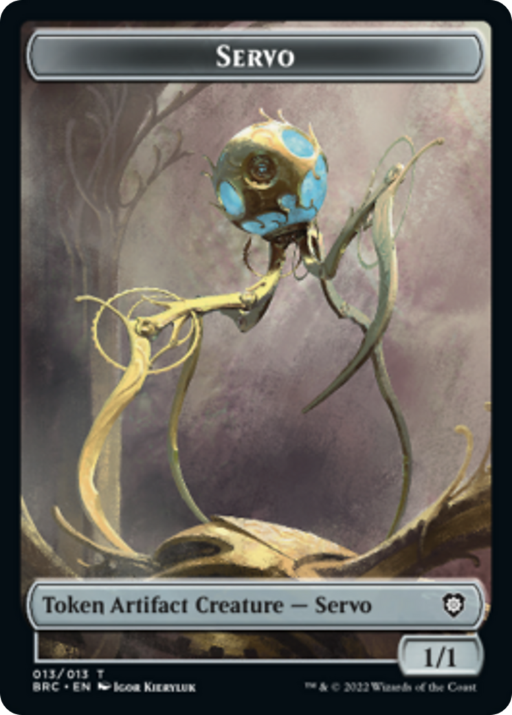 Servo // Phyrexian Horror Double-Sided Token [The Brothers' War Commander Tokens] | Gear Gaming Fayetteville