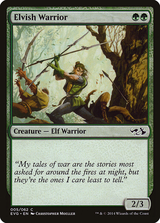 Elvish Warrior (Elves vs. Goblins) [Duel Decks Anthology] | Gear Gaming Fayetteville