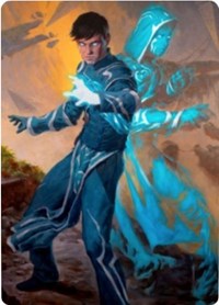 Jace, Mirror Mage 1 Art Card [Zendikar Rising Art Series] | Gear Gaming Fayetteville