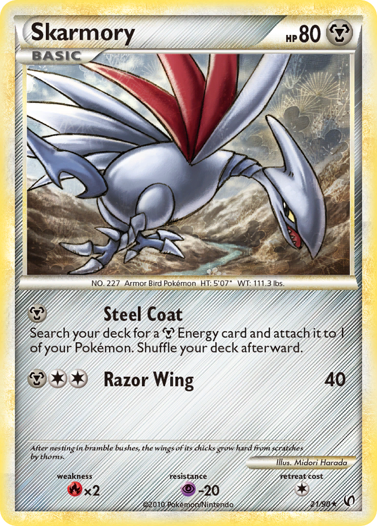 Skarmory (21/90) [HeartGold & SoulSilver: Undaunted] | Gear Gaming Fayetteville