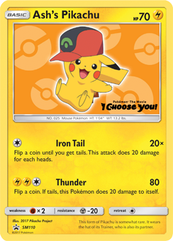 Ash's Pikachu (SM110) [Sun & Moon: Black Star Promos] | Gear Gaming Fayetteville