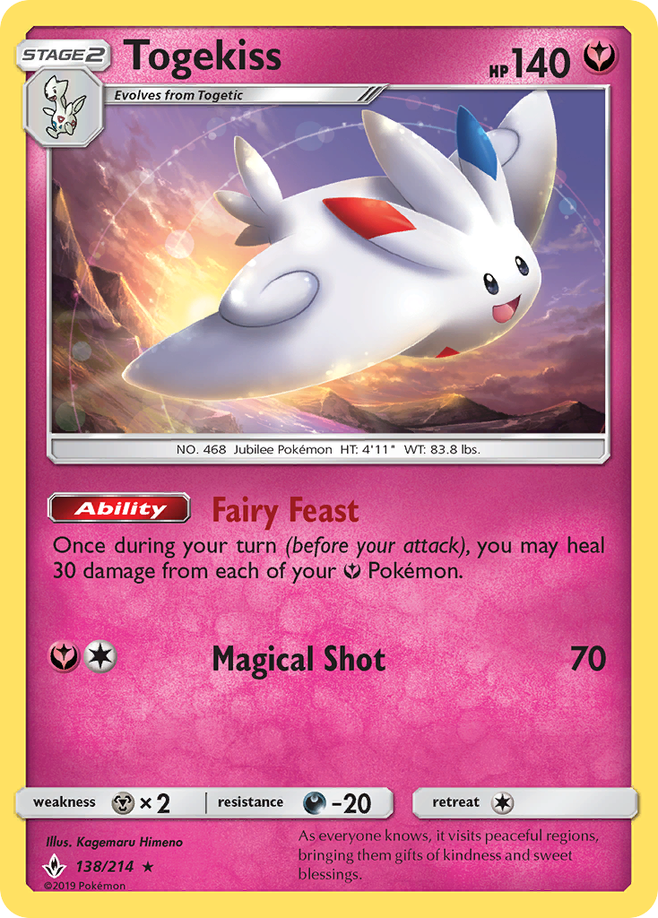 Togekiss (138/214) [Sun & Moon: Unbroken Bonds] | Gear Gaming Fayetteville