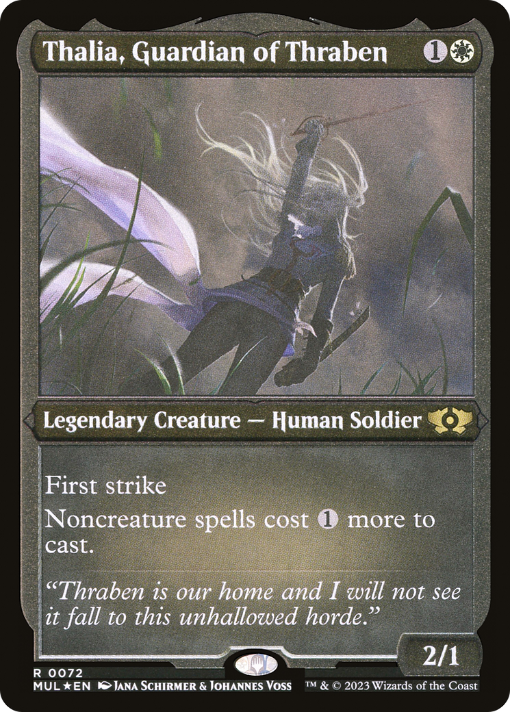 Thalia, Guardian of Thraben (Foil Etched) [Multiverse Legends] | Gear Gaming Fayetteville