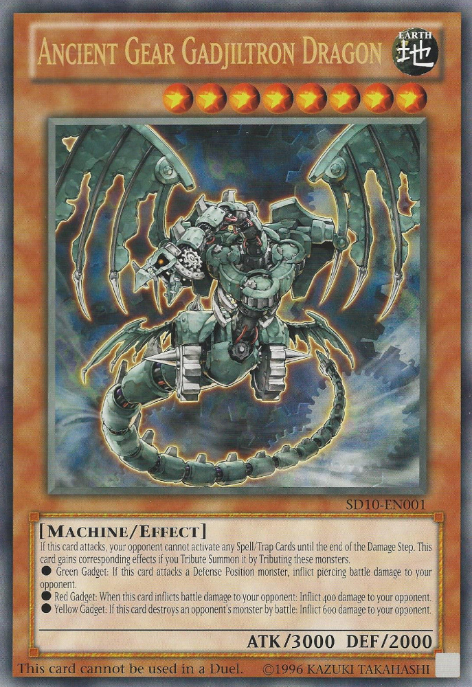 Ancient Gear Gadjiltron Dragon (Oversized) (Machine Madness) [SD10-EN001] Promo | Gear Gaming Fayetteville