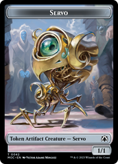 Feather // Servo Double-Sided Token [March of the Machine Commander Tokens] | Gear Gaming Fayetteville