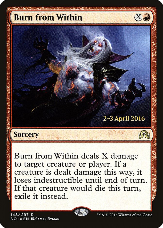 Burn from Within [Shadows over Innistrad Prerelease Promos] | Gear Gaming Fayetteville