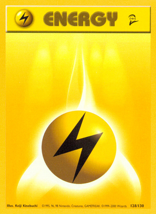 Lightning Energy (128/130) [Base Set 2] | Gear Gaming Fayetteville