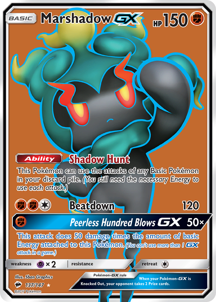 Marshadow GX (137/147) [Sun & Moon: Burning Shadows] | Gear Gaming Fayetteville