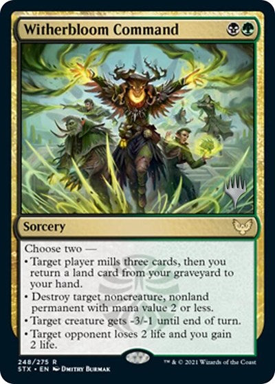 Witherbloom Command (Promo Pack) [Strixhaven: School of Mages Promos] | Gear Gaming Fayetteville