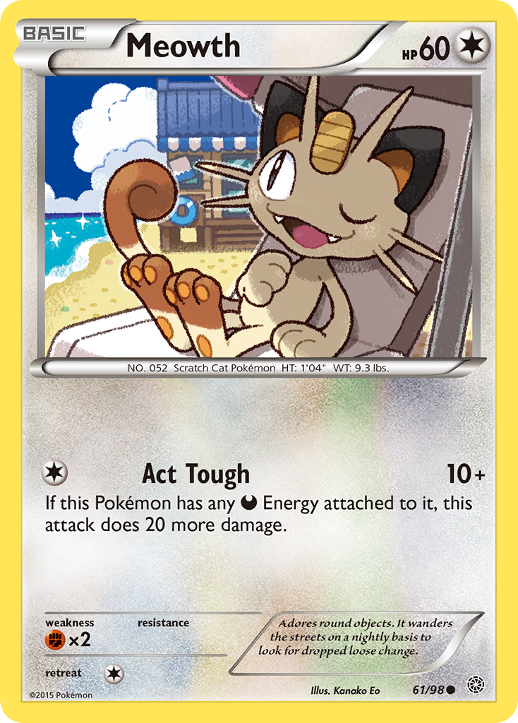 Meowth (61/98) [XY: Ancient Origins] | Gear Gaming Fayetteville